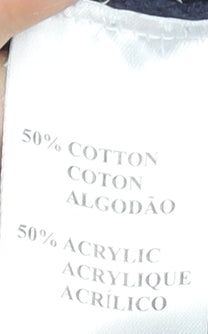 Calvin Klein Golf Men’s Blue Cotton Blend 1/4 Zip Jumper Size S