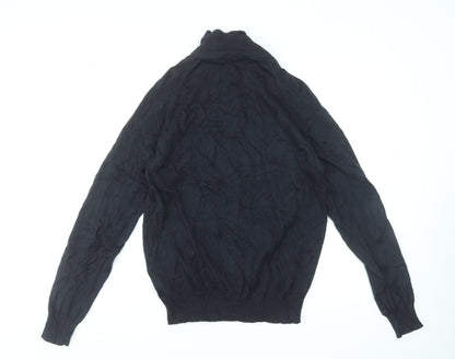 Timberland Men's Black Full Zip Cotton Jumper Regular Fit S