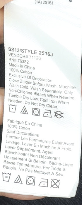 Timberland Men's Black Full Zip Cotton Jumper Regular Fit S