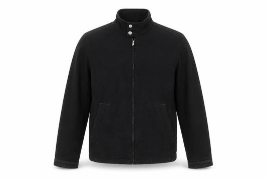 Mens UK Size S NEXT Black Biker Coat