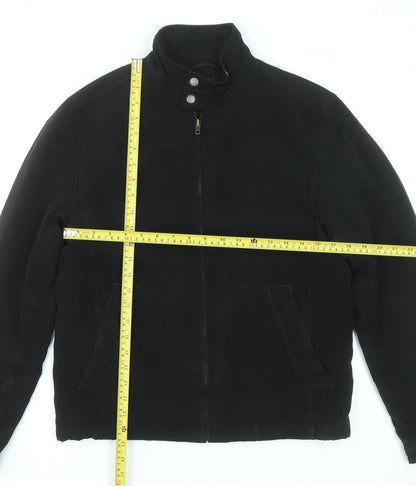 Mens UK Size S NEXT Black Biker Coat