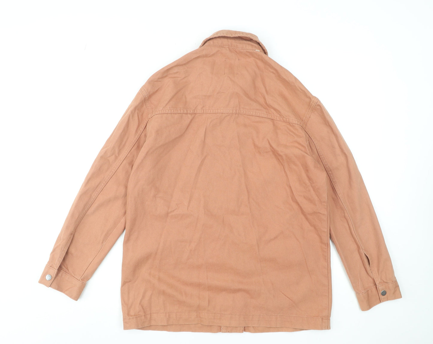 Primark Womens Brown Cotton Utility Jacket Size S 10/12 Casual