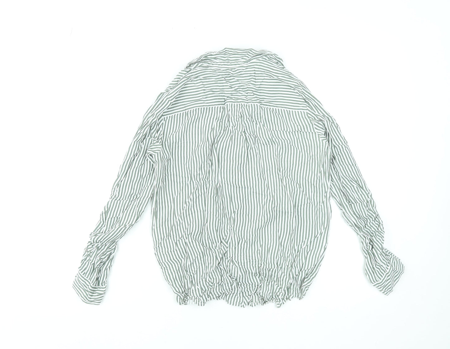 Womens UK Size S VERO MODA Green Basic Button-Up