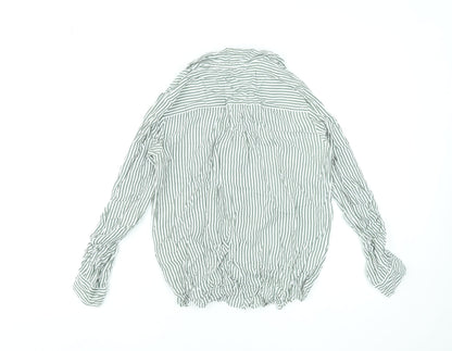 Womens UK Size S VERO MODA Green Basic Button-Up