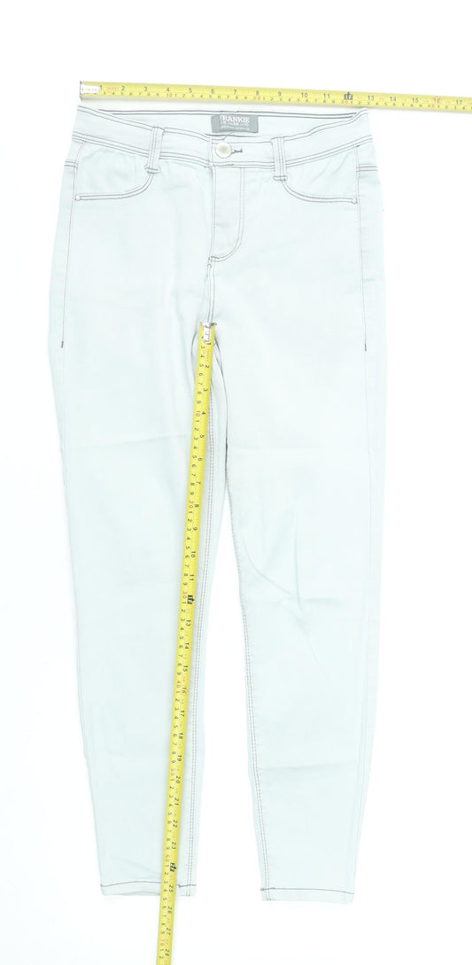 Dorothy Perkins Frankie White Skinny Jeans Women UK 10 Slim Fit