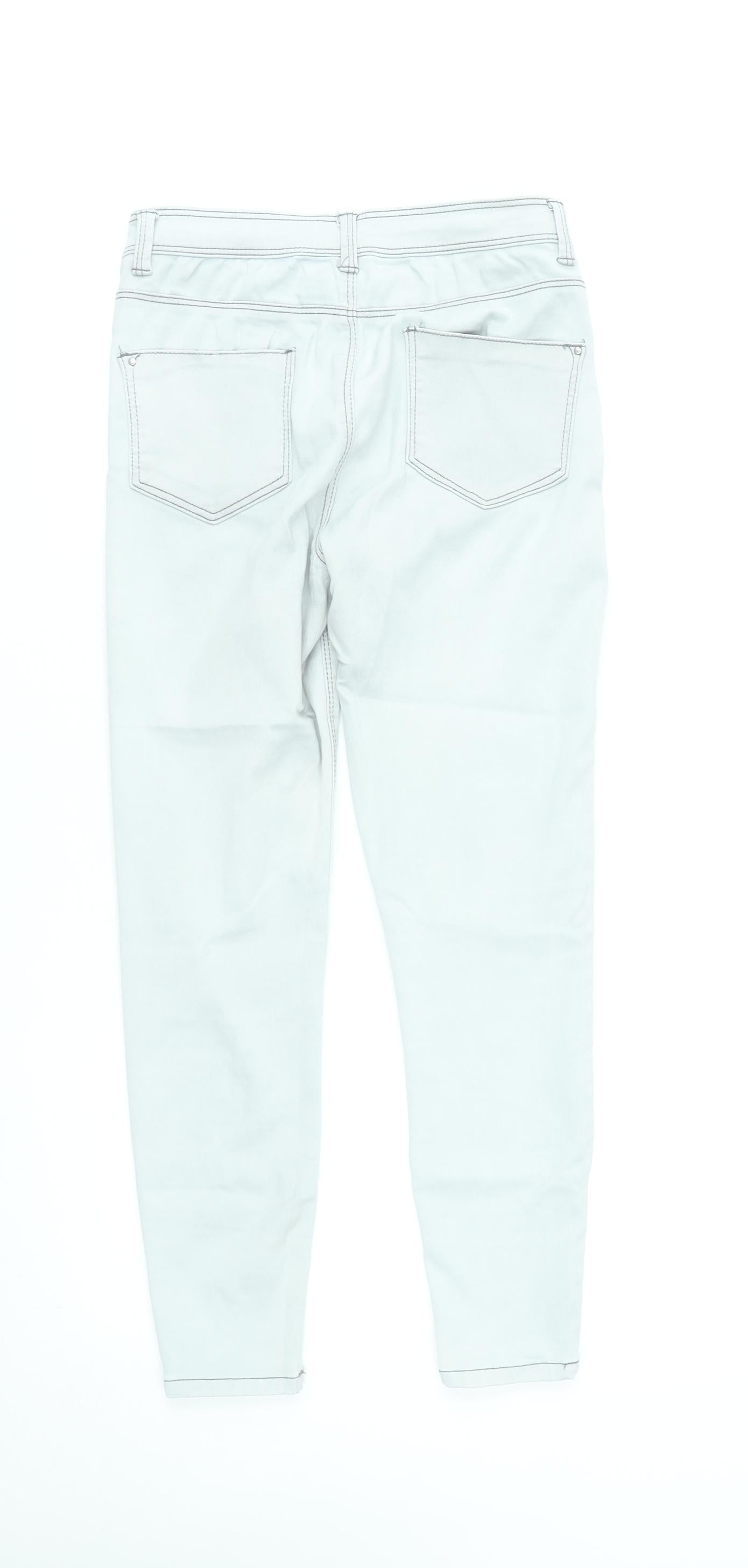 Dorothy Perkins Frankie White Skinny Jeans Women UK 10 Slim Fit