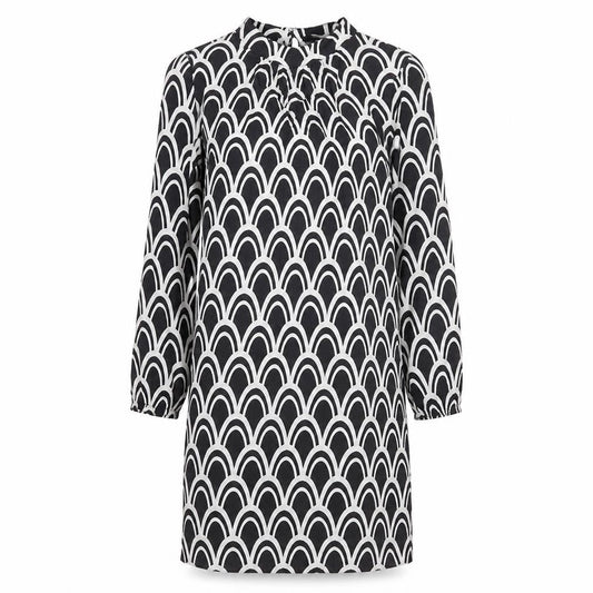 Dunnes Women’s Black White Geometric Shift Dress Size 10