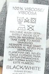 Dunnes Stores Women’s Black White Geometric Shift Dress Size 10