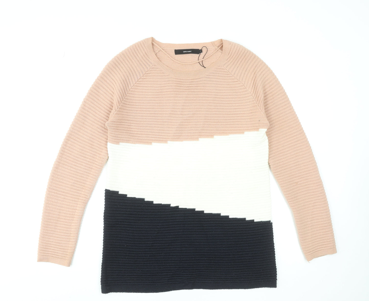 Womens UK Size M VERO MODA Multicoloured Pullover Jumper