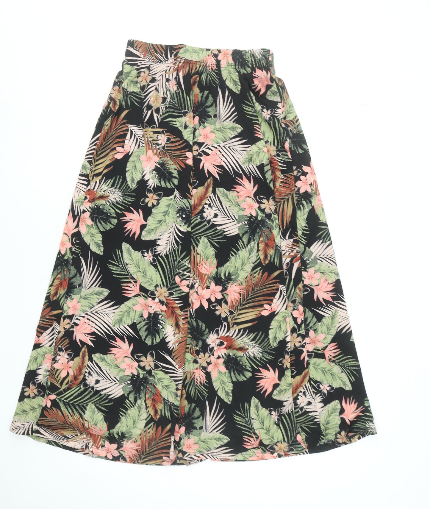 ONLY Womens Multicoloured Floral A-Line Midi Skirt Size M