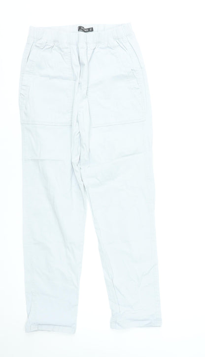 Dunnes Stores Women’s White Cotton Cargo Trousers XS