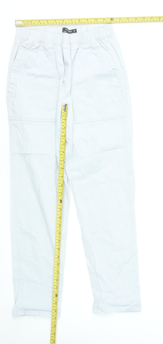Dunnes Stores Women’s White Cotton Cargo Trousers XS