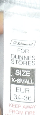 Dunnes Stores Women’s White Cotton Cargo Trousers XS