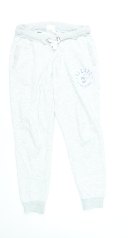 Womens UK Size S Diesel Regular Fit Jogger Grey Trousers