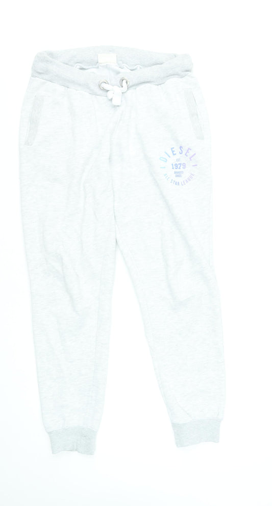Womens UK Size S Diesel Regular Fit Jogger Grey Trousers