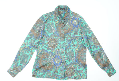 Womens UK Size 12 Sinequanone Multicoloured Classic Blouse