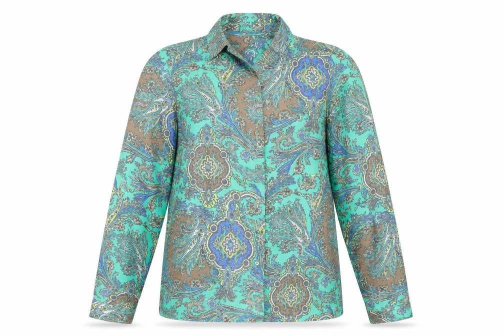 Womens UK Size 12 Sinequanone Multicoloured Classic Blouse