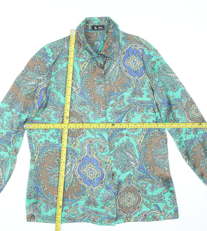 Womens UK Size 12 Sinequanone Multicoloured Classic Blouse