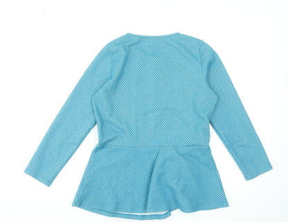 Womens UK Size 12 Savida Blue Tunic Blouse