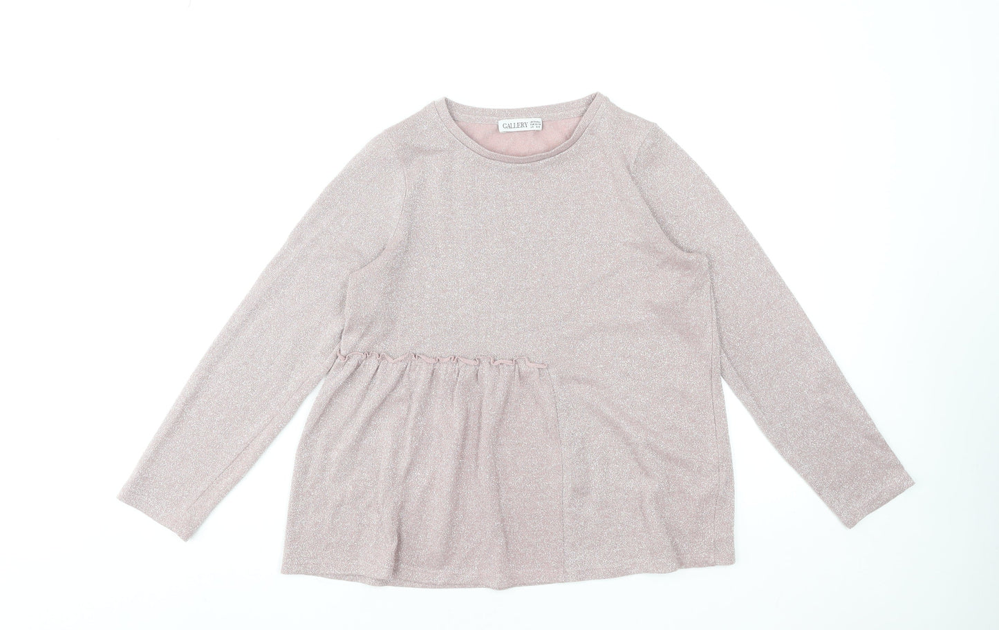 Womens UK Size S Gallery Pink Tunic Blouse