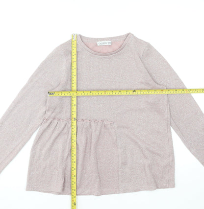 Womens UK Size S Gallery Pink Tunic Blouse