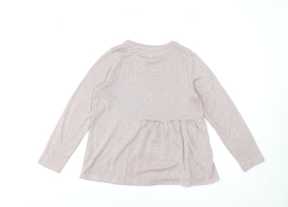Womens UK Size S Gallery Pink Tunic Blouse