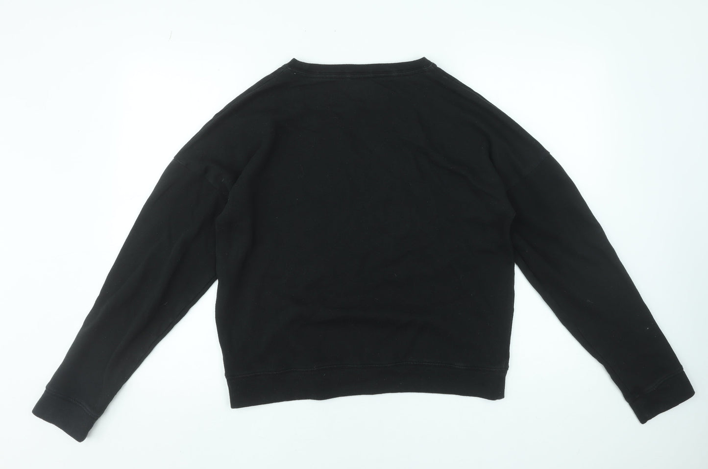 Womens UK Size S Victoria's Secret PINK Black Pullover Sweatshirt
