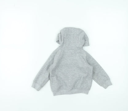 Majestic Athletic Unisex Baby Grey Hoodie 3-6 Months Polyester Cotton Zip Up