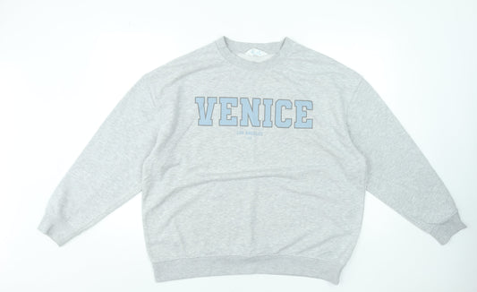 Primark Women’s Grey Venice Crew Neck Sweatshirt Size S 10/12