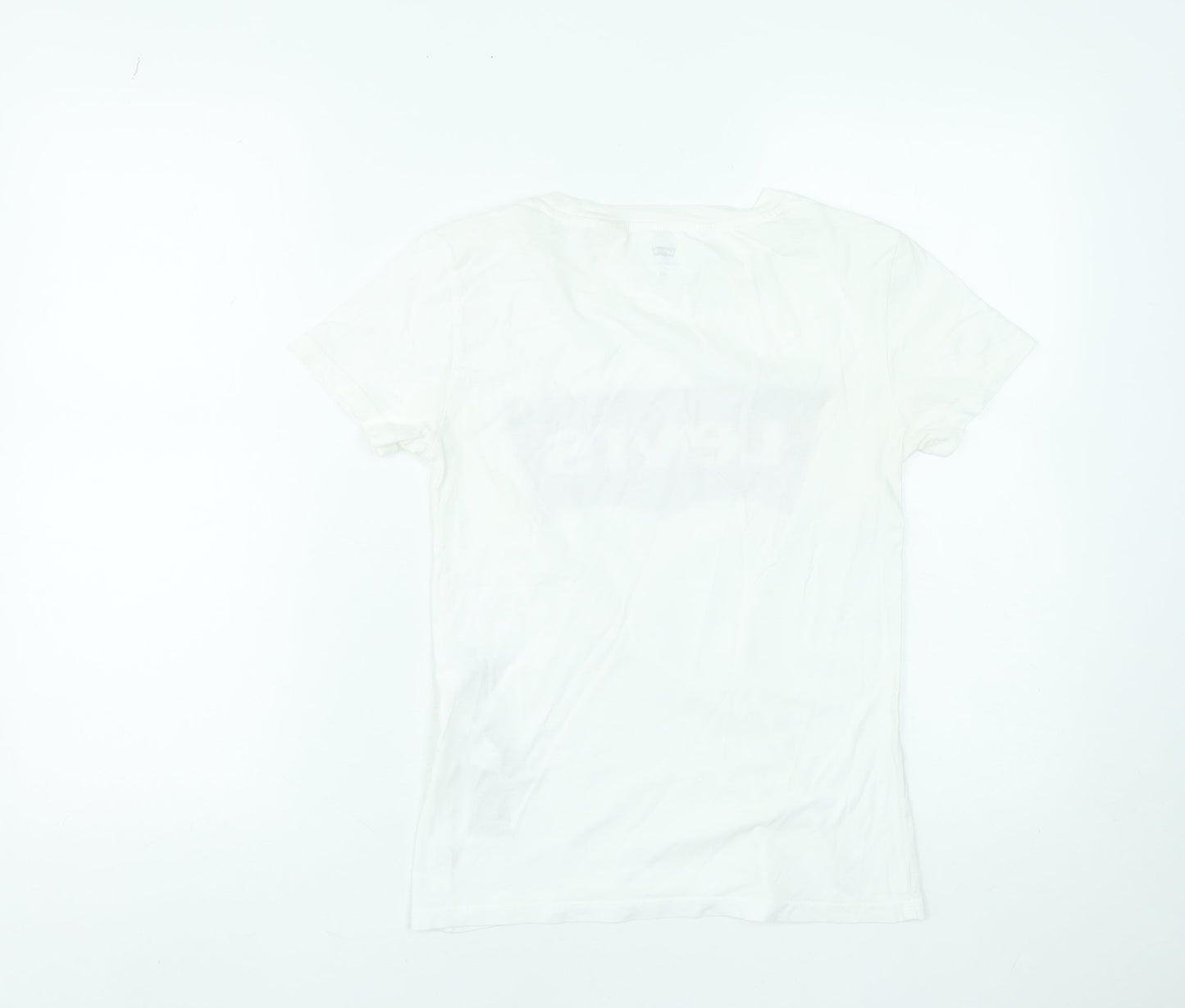 Womens UK Size 2XS Levi's White Basic T-Shirt