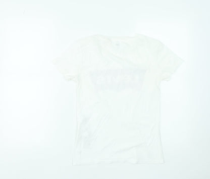 Womens UK Size 2XS Levi's White Basic T-Shirt