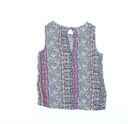 Womens UK Size 8 Jacqueline de Yong Multicoloured Basic Blouse