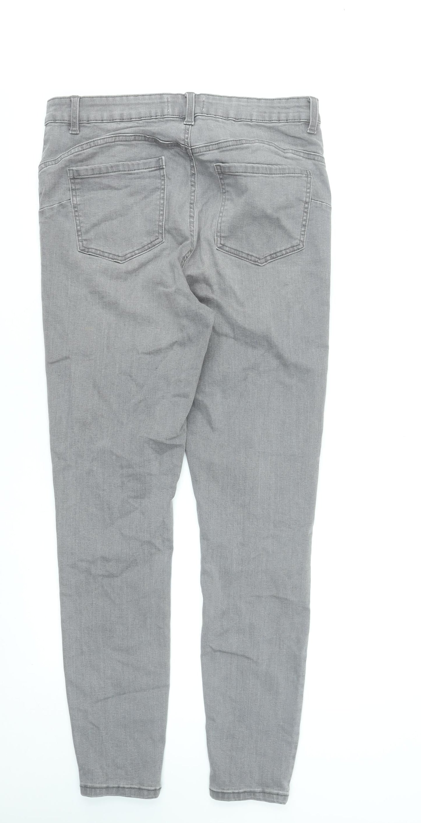 Primark Women’s Grey Skinny Stretch Denim Jeans Size 16