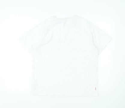 Womens UK Size L Diesel White Basic T-Shirt