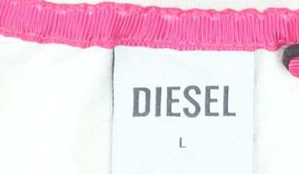 Womens UK Size L Diesel White Basic T-Shirt