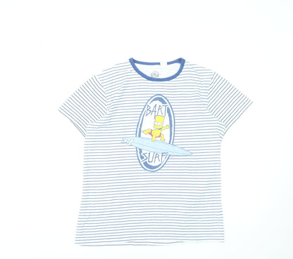 Girls UK Size 14 Years The Simpsons Blue Basic T-Shirt