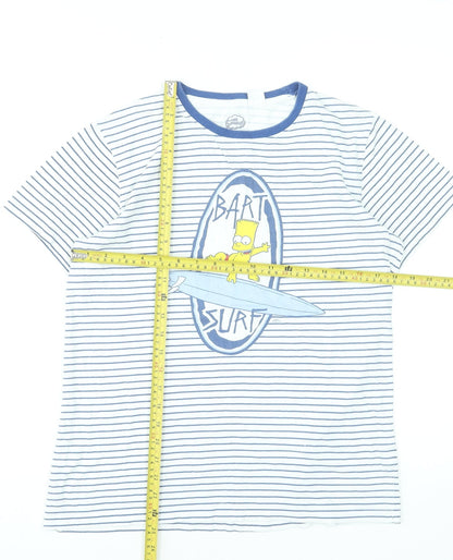 Girls UK Size 14 Years The Simpsons Blue Basic T-Shirt