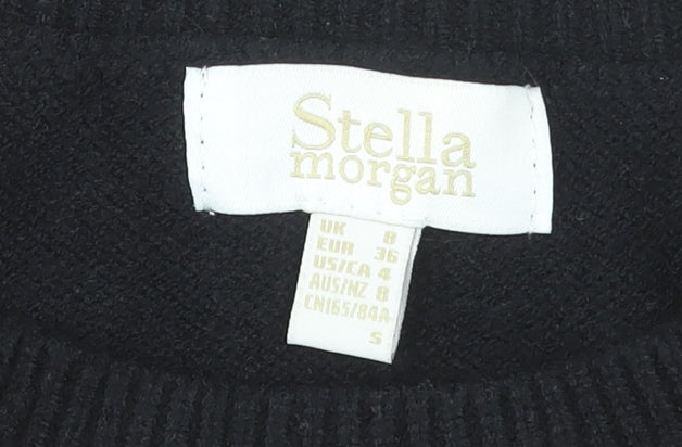 Womens UK Size 8 Stella Morgan Black Pullover Jumper