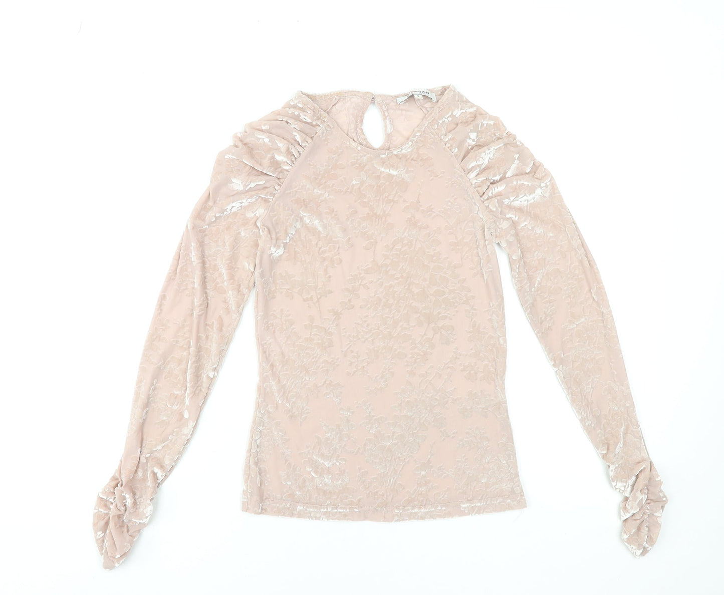 Womens UK Size S Morgan Beige Tunic Blouse
