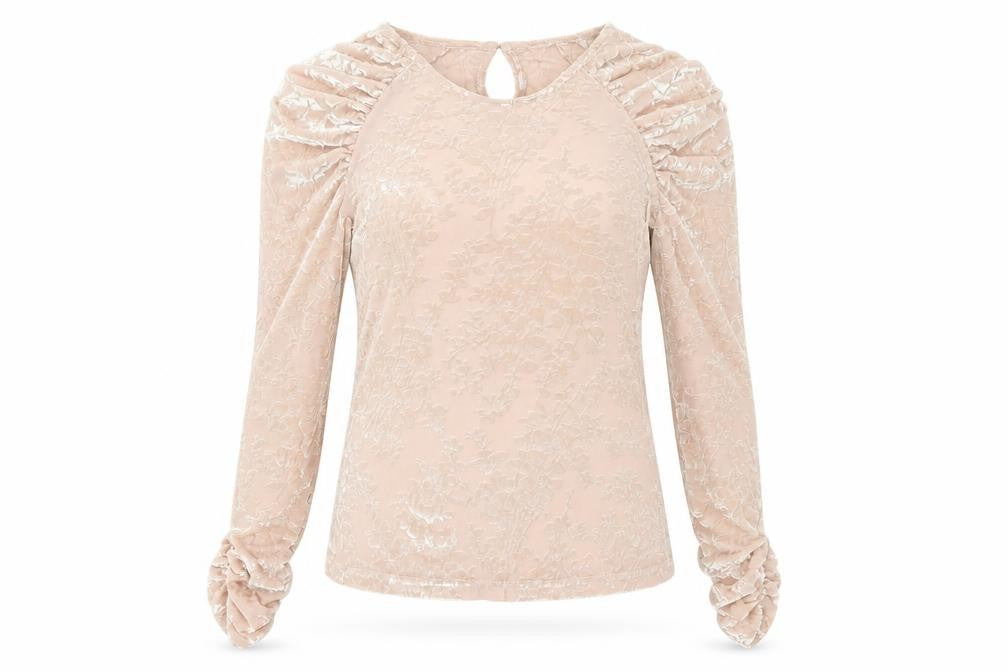 Womens UK Size S Morgan Beige Tunic Blouse