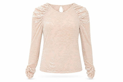 Womens UK Size S Morgan Beige Tunic Blouse