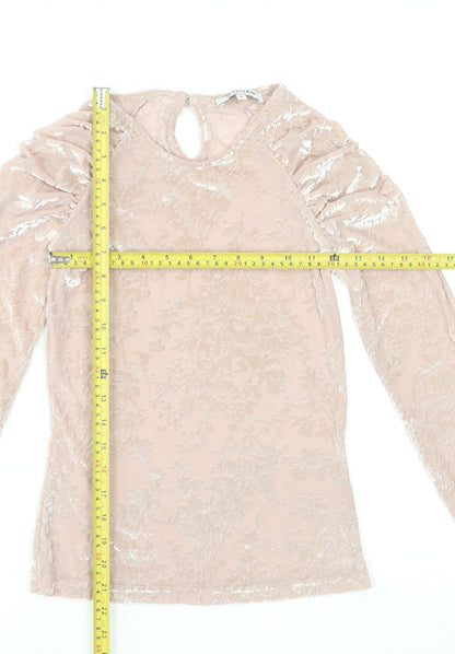 Womens UK Size S Morgan Beige Tunic Blouse