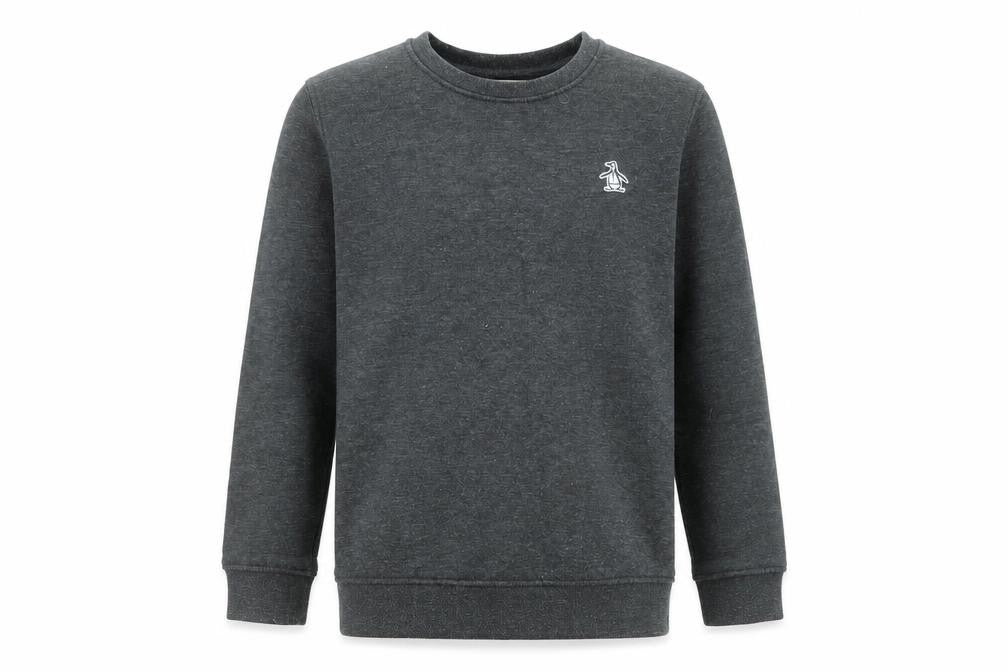 Original Penguin by Munsingwear Boys Grey Crew Neck Pullover Sweatshirt 9-10 Years