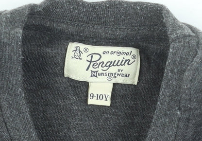 Penguin by Munsingwear Boys Grey Crew Neck Pullover Sweatshirt 9-10 Years