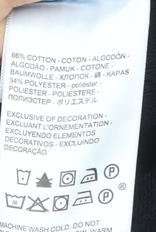 Dockers Men's Black Regular Fit Sweatpants Fleece Joggers Size M