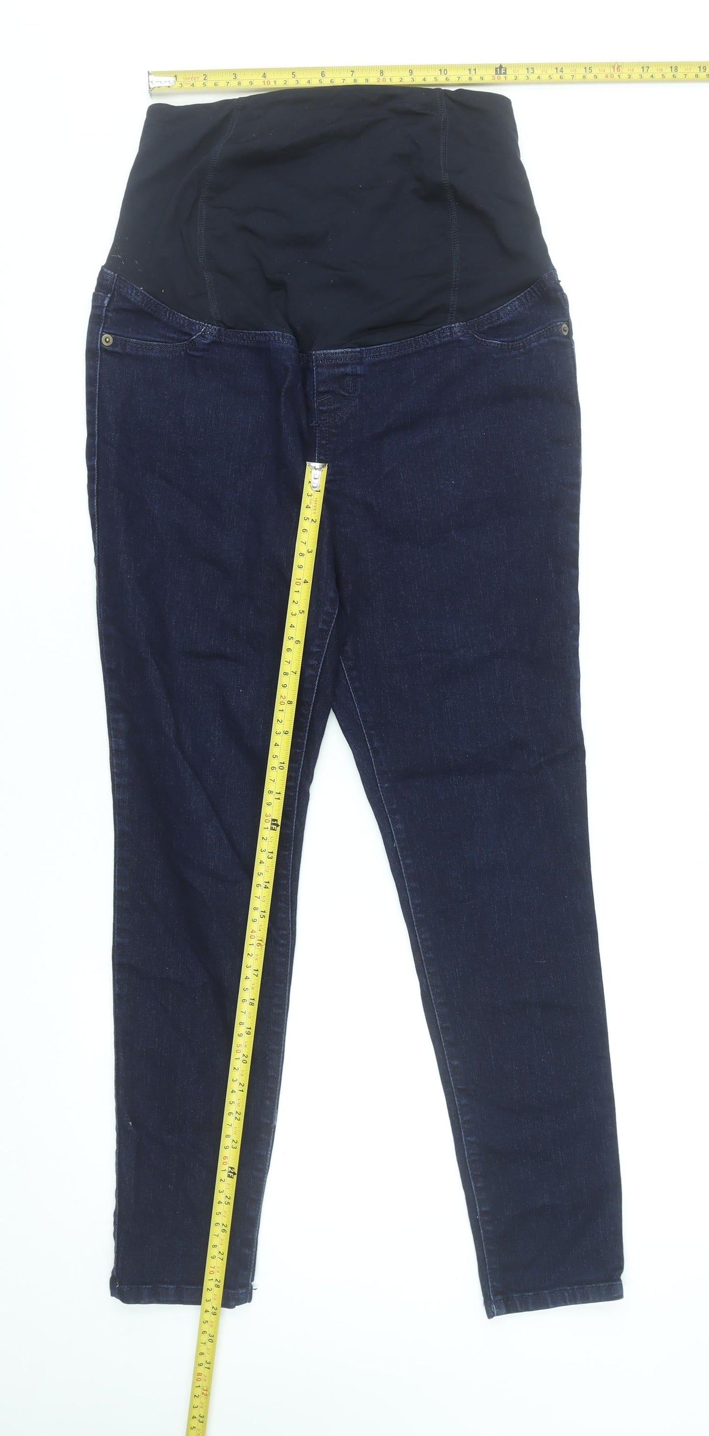 Womens UK Size 6 Isabel Maternity by Ingrid & Isabel Slim Fit Jegging Blue Jeans