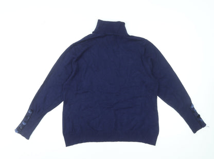 Womens UK Size 2XL Savida Blue Pullover Jumper
