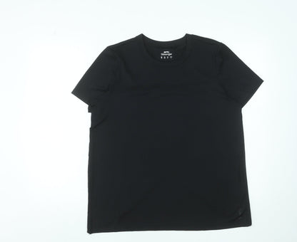 Womens UK Size 12 Slazenger Black Running & JoggingGym & TrainingYoga T-Shirt