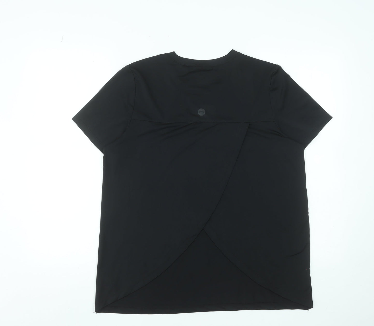 Womens UK Size 12 Slazenger Black Running & JoggingGym & TrainingYoga T-Shirt