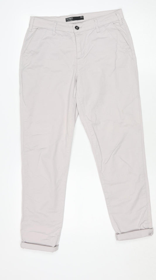 Dunnes Stores Women’s Beige Straight Chino Trousers Size 10